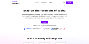 web3 academy homepage