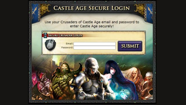 web3 castle age login page