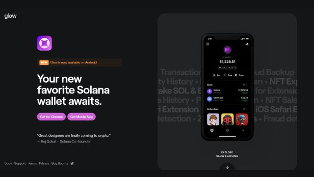glow wallet web3 website